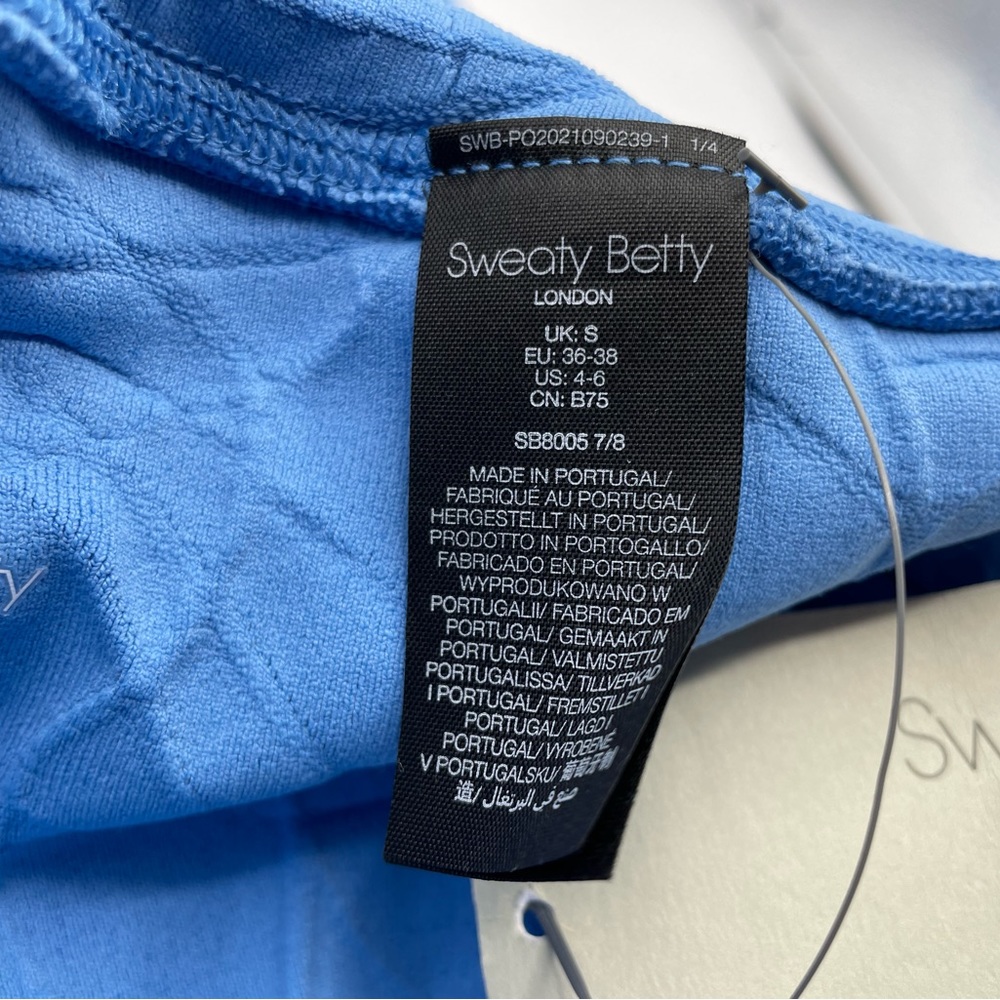 SWEATY BETTY Motion Jacquard 7/8 Leggings in Regatta Blue - Picture 8 of 11